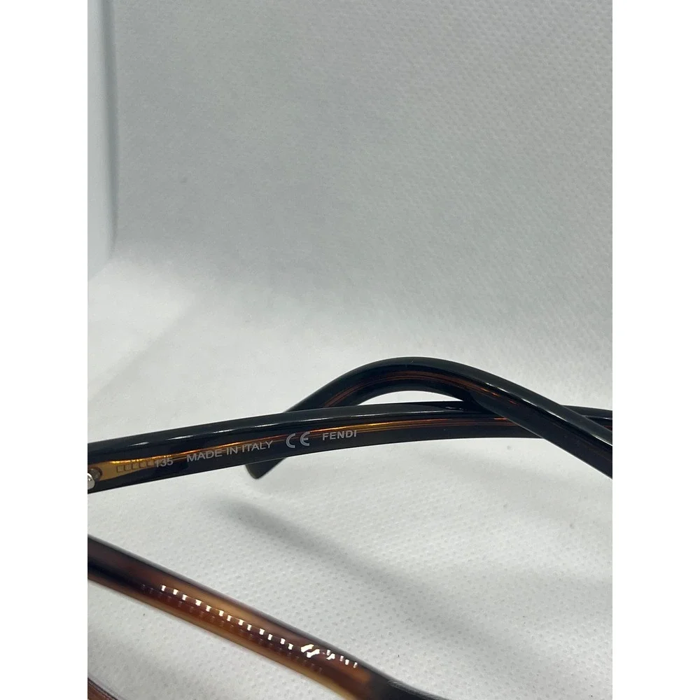 Fendi F1002 001 Tortoise Black Cat‎ Eye Optical Glasses Frames Italy 135mm
